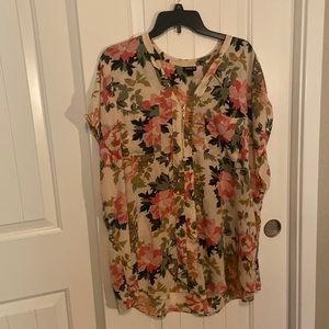 Torrid size 3 (22-24), Floral blouse